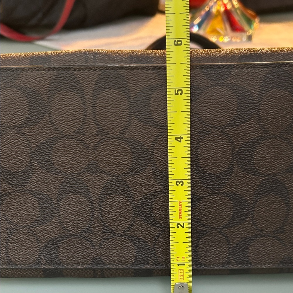 Coach Black and Brown Monogram Tote with 💛 Yellow Taxi Motif (EUC) - Picture 12 of 12